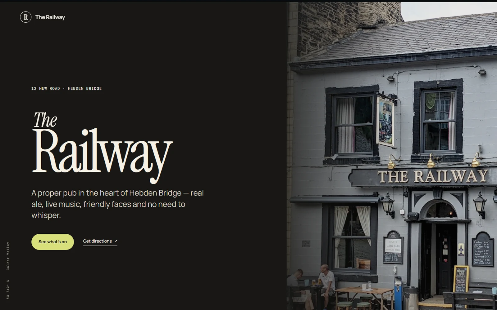 The Railway website preview